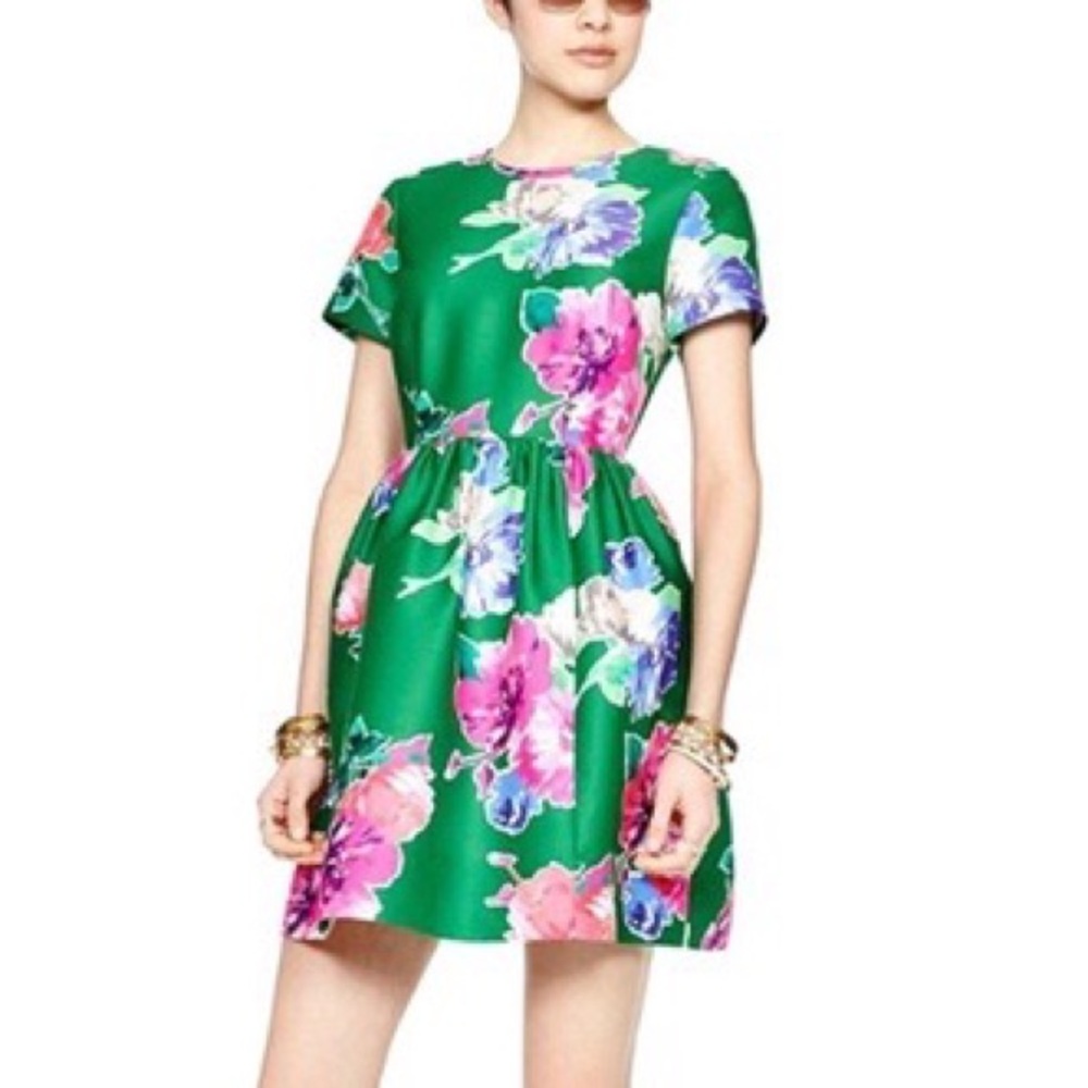 Kate Spade Stelli Green Floral Dress